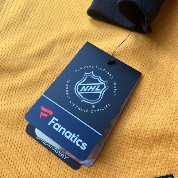 Womens Fanatics Pittsburgh Penguins Jersey NHL Gold - Picture 4 of 5